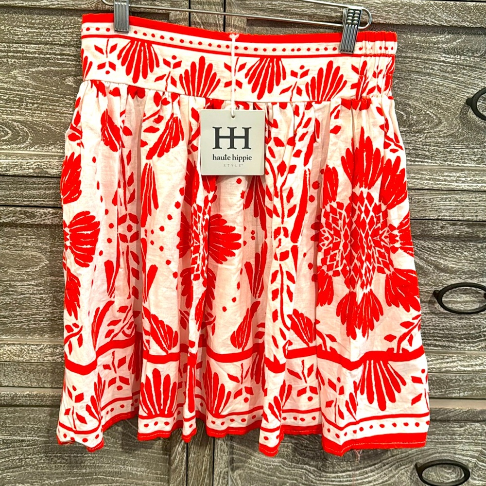 NWT Haute Hippie Linen blend skirt